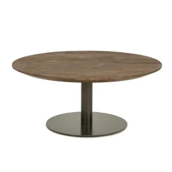 Eleonora Ronde Salontafel|Ronde Salontafel Esila Mangohout, 80cm