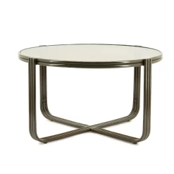 By-Boo Glazen Salontafel|Ronde Salontafel|Ronde Salontafel Groovy Glas, 63cm