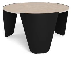 Bendt Travertin Salontafel|Ronde Salontafel|Ronde Salontafel Jahan Keramiek, 80cm Beige