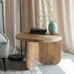 ZILT Ronde Salontafel|Ronde Salontafel Kang Mangohout, 60cm