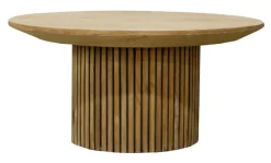 Livingfurn Ronde Salontafel|Ronde Salontafel Lausanne Teakhout, 80cm