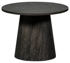 WOOOD Ronde Salontafel|Ronde Salontafel Maan MDF Donkerbruin
