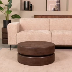 LABEL51 Ronde Salontafel|Ronde Salontafel Milly Mangohout, 70cm