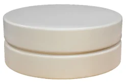 LABEL51 Ronde Salontafel|Ronde Salontafel Milly Mangohout, 70cm, kleur Soft Sand