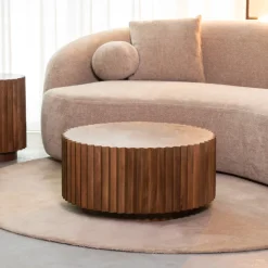 LABEL51 Ronde Salontafel|Ronde Salontafel Novan Mangohout Nature