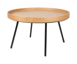 Zuiver Ronde Salontafel|Ronde Salontafel Oak Tray Eikenhout, 78cm