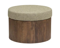 Tower Living Ronde Salontafel|Ronde Salontafel Ossana Mangohout en stof Groen