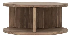 MUST Living Ronde Salontafel|Ronde Salontafel Rush Teakhout, 80cm