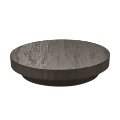 vtwonen Ronde Salontafel|Ronde Salontafel Shield Too MDF, 100cm Donkerbruin