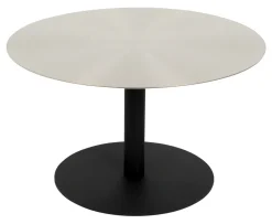 Zuiver Ronde Salontafel|Ronde Salontafel Snow Staal, 60cm Zilver