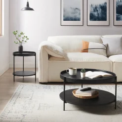 Artistiq Living Salontafel Set|Ronde Salontafel|Ronde Salontafel Sylver Set van 2 stuks