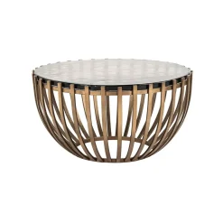 Richmond Interiors Glazen Salontafel|Ronde Salontafel|Ronde Salontafel Volante Glas, Ø84cm