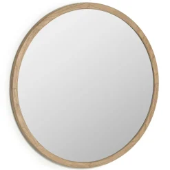 Kave Home Ronde Spiegels|Ronde Spiegel Alum Mindi-hout Naturel
