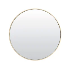 Light & Living Ronde Spiegels|Ronde Spiegel Espejo 50cm, kleur Crème Cru00e8me