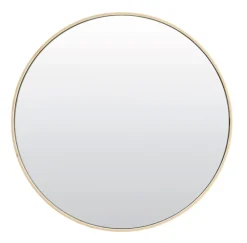 Light & Living Ronde Spiegels|Ronde Spiegel Espejo 70cm, kleur Crème Cru00e8me