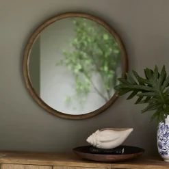 Rivièra Maison Ronde Spiegels|Ronde Spiegel Isola Iepenhout, 80cm