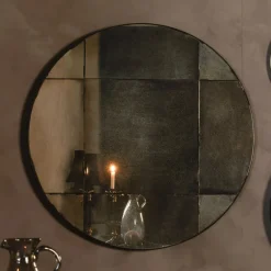 Dutchbone Ronde Spiegels|Ronde Spiegel Mado Antique finish