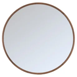 LABEL51 Zwarte Spiegels|Ronde Spiegels|Ronde Spiegel Oliva Eiken, 110cm