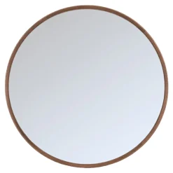 LABEL51 Zwarte Spiegels|Ronde Spiegels|Ronde Spiegel Oliva Eiken, 90cm