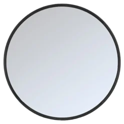 LABEL51 Zwarte Spiegels|Ronde Spiegels|Ronde Spiegel Oliva Eiken, 90cm