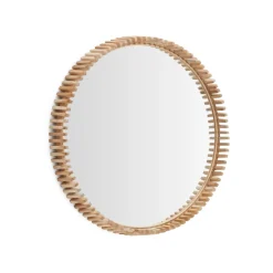 Kave Home Ronde Spiegels|Ronde Spiegel Polke hout Teak