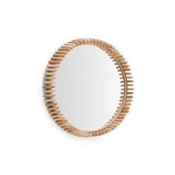 Kave Home Ronde Spiegels|Ronde Spiegel Polke hout Teak