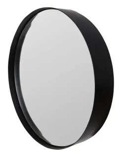 ZILT Zwarte Spiegels|Ronde Spiegels|Ronde Spiegel Sal metaal Zwart