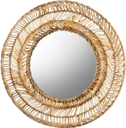 MUST Living Ronde Spiegels|Ronde Spiegel San Miguel Abaca Naturel