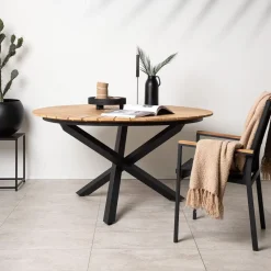 Nohr Eettafels Voor In Je Tuin|Ronde Tuintafel Constantina Teakhout, 140cm