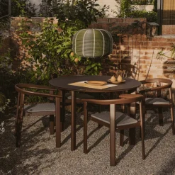 Kave Home Eettafels Voor In Je Tuin|Ronde Tuintafel Erice 120cm