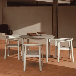 Kave Home Eettafels Voor In Je Tuin|Ronde Tuintafel Erice 120cm