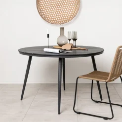 Nohr Eettafels Voor In Je Tuin|Ronde Tuintafel Erikka Aintwood, kleur Zwart