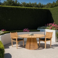 Brix Eettafels Voor In Je Tuin|Ronde Tuintafel Garden Teakhout, 150cm