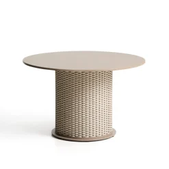 Kave Home Eettafels Voor In Je Tuin|Ronde Tuintafel Sedalis Aluminium en touw