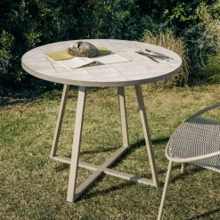 Kave Home Eettafels Voor In Je Tuin|Ronde Tuintafel Tella 120cm