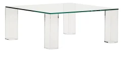 Kave Home Glazen Salontafel|Salontafel Adularia Glas, kleur Transparant
