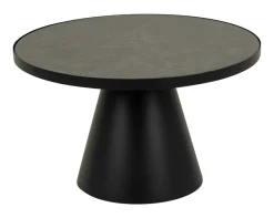 Bendt Ronde Salontafel|Salontafel Anemone Keramiek, kleur Zwart