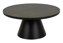 Bendt Ronde Salontafel|Salontafel Anemone Keramiek, kleur Zwart
