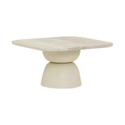 Tower Living Vierkante Salontafel|Salontafel Barza Mangohout, 80 x 80cm