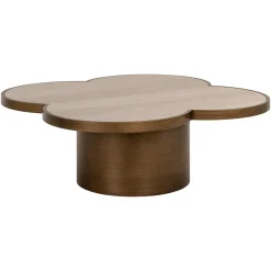 Richmond Interiors Travertin Salontafel|Salontafel Clover Travertinlook, 120cm Beige