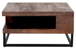 LABEL51 Vierkante Salontafel|Salontafel Cube Mangohout, 80 x 80cm