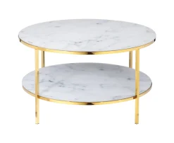 Artistiq Living Ronde Salontafel|Salontafel Daisy Marmerlook, 80cm