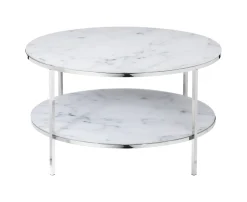 Artistiq Living Ronde Salontafel|Salontafel Daisy Marmerlook, 80cm