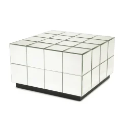 By-Boo Vierkante Salontafel|Glazen Salontafel|Salontafel Flectron Glas, 60 x 60cm