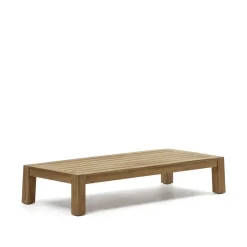 Kave Home Loungetafels & Bijzettafels|Salontafel Forcanera hout, 153 x 76cm Teak