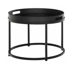 MUST Living Ronde Salontafel|Salontafel Golden Fiber kleur Zwart