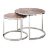 Rivièra Maison Salontafel Set|Ronde Salontafel|Salontafel Greenwich set van 2 stuks