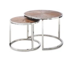 Rivièra Maison Salontafel Set|Ronde Salontafel|Salontafel Greenwich set van 2 stuks