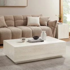 Artistiq Living Travertin Salontafel|Salontafel Helder Travertinlook