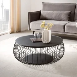 Artistiq Living Glazen Salontafel|Ronde Salontafel|Salontafel Johathan 86cm